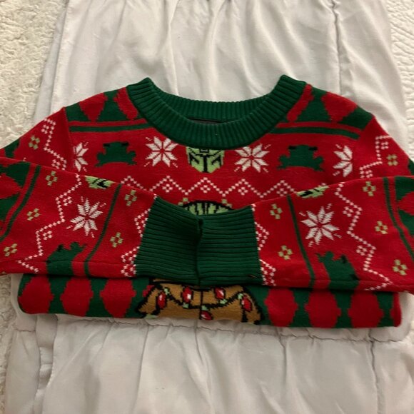 Star Wars Mandalorian The Child Baby Yoda Knit Ugly Sweater. - Picture 6 of 6